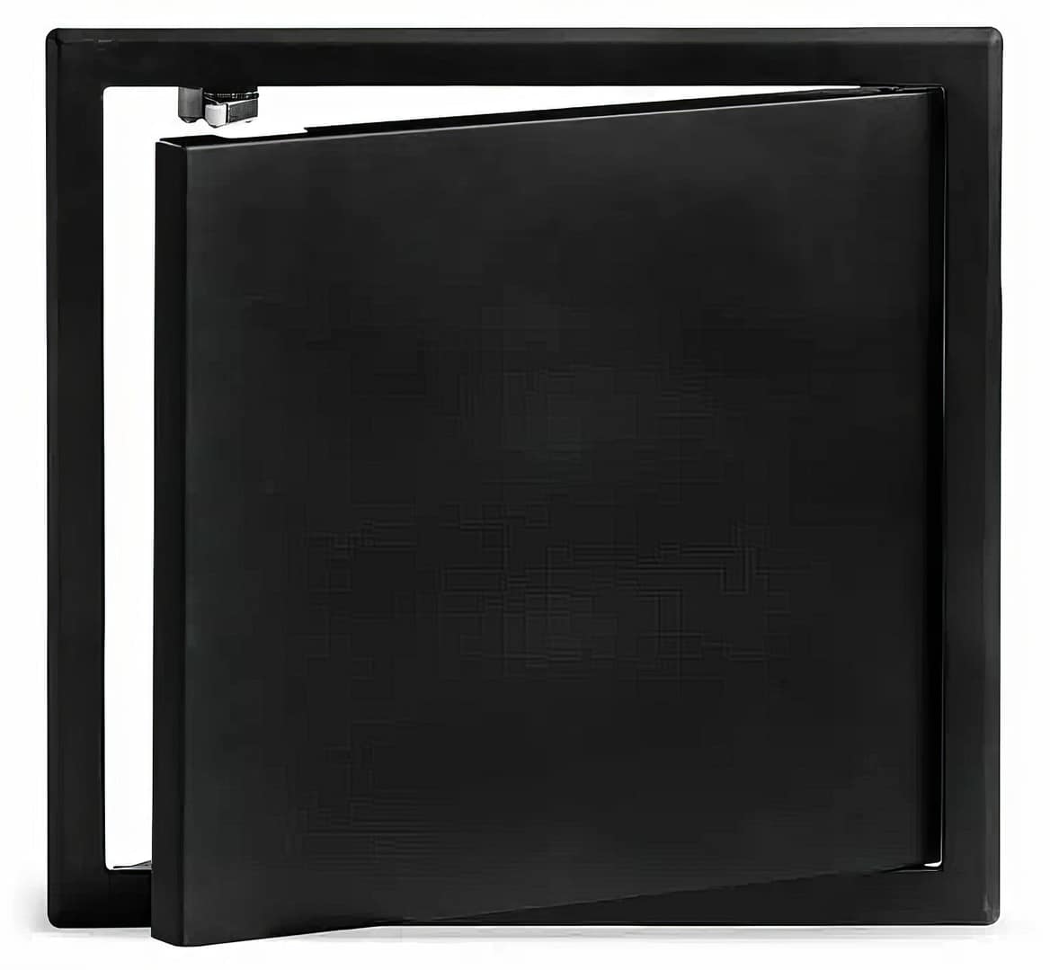 TEBO PUSH ellenőrző ajtó fekete 150x150mm