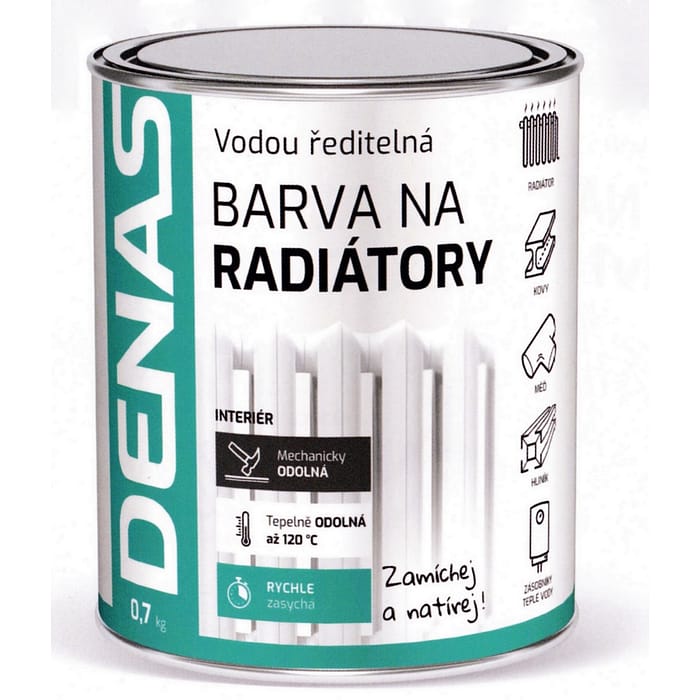 DENAS radiátorzománc vízbázisú fehér 0,7kg