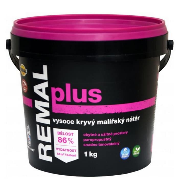 REMAL PLUS beltéri mosható falfesték fehér 1kg