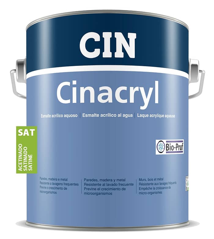 CINACRYL zománcfesték Bio-Pruf TM Selyemfényű