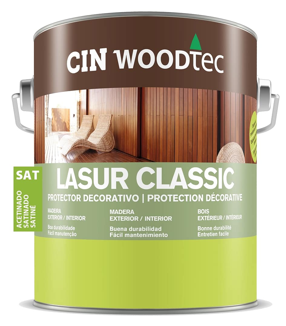 WOODTEC CLASSIC selyemfényű oldószeres vastaglazúr 3 in 1