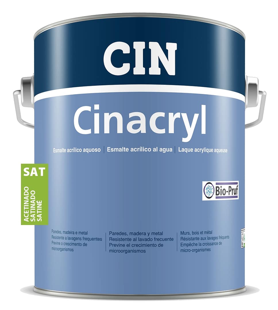 CINACRYL zománcfesték Bio-Pruf TM Selyemfényű